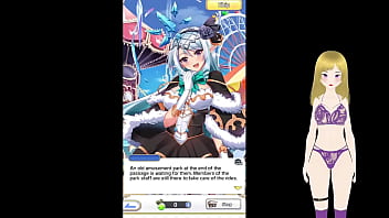 Big tits anime girl pussy licking and fingering in public park