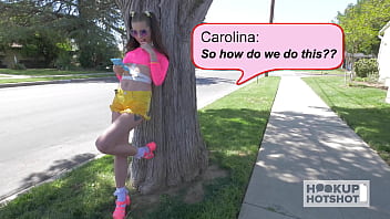 Face jizzed sweetie carolina sweets loves big sweets fucks her tough