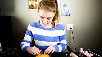 Girl turns 18 and celebrates