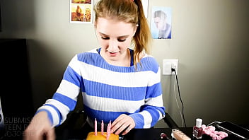 Girl turns 18 and celebrates