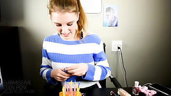 Girl turns 18 and celebrates