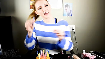 Girl turns 18 and celebrates