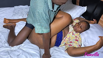 School boy can’t stop fucking his school teacher at her house