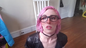 Hot Trans Girl In Glasses Sucks Off Tutor thumbnail