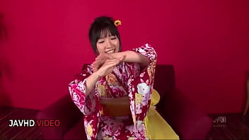 Elegant chiharu shares passionate night in traditional kimono