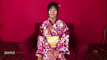 Elegant chiharu shares passionate night in traditional kimono