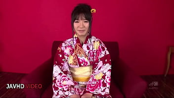 Elegant chiharu shares passionate night in traditional kimono