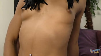 Black babe enjoys teasing your cock