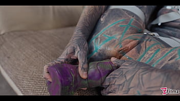 Double anal penetration for heavily tattooed anuskatzz sloppy bj atm and big anal gapes