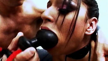 Girl from closet and fucked in a muzzle bdsm