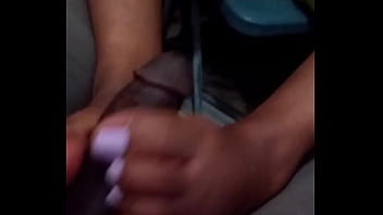 Caramelfootgoddess giving a quick fj to dafootgod