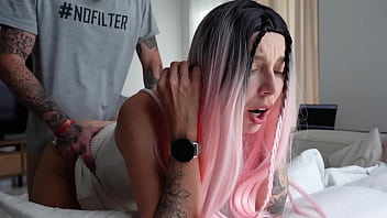 The ex came to pick up her things and got a dick in the ass