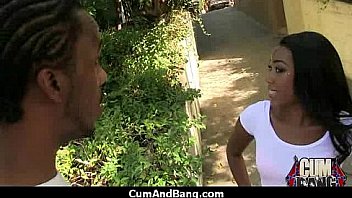 Interracial slut hardcore group facial 22