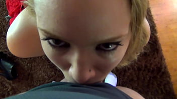 Devine curves busty blonde babe gets her tits and throat fucked