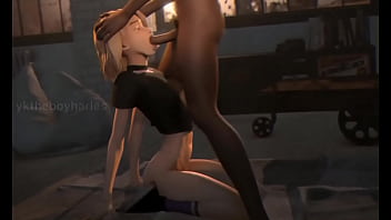 Miles makes gwen give him a blowjob