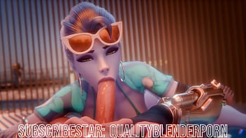 Overwatch slut sucks cock and swallows Overwatch slut sucks cock and swallows