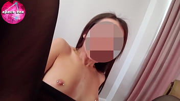 Babe passionate play pussy on business trip hot solo