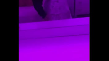 Teen shows butt in underwear