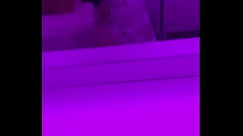 Teen shows butt in underwear