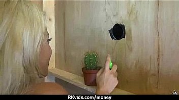 Amateur girl likes to suck cock for cash 16