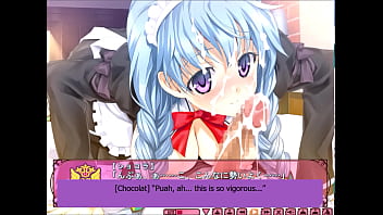 Robot maid chocolat from eroge game classy cranberry gives a good morning blowjob Robot maid chocolat from eroge game classy cranberry gives a good morning blowjob