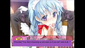 Robot maid chocolat from eroge game classy cranberry gives a good morning blowjob