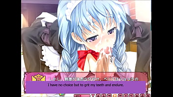 Robot maid chocolat from eroge game classy cranberry gives a good morning blowjob
