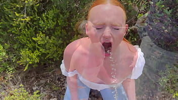 Drinking pee and wetting jeans twice