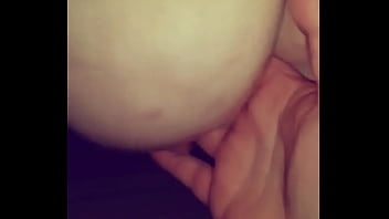Playing with bbw's h tits
