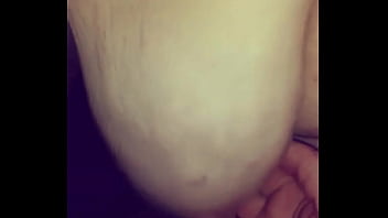 Playing with bbw's h tits