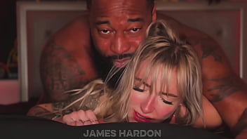 Hotwife blonde comes over for a breeding session bbc interracial