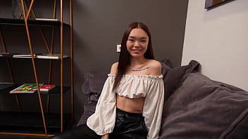 Asian girl kwini kim obediently answered all questions and was fucked hard