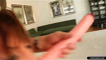 Messy Dildo Throat Before Real Bowjob thumbnail