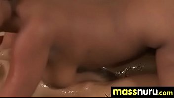 Slippery nuru massage for lucky dude 1