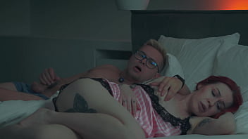 I fucked my step mom in hotel share bed – creampie inside