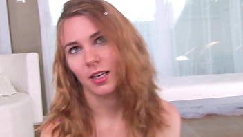 Jonni hennessy cute redhead 19 yo teen huge cock pov blowjob and cum swallow wow a must see