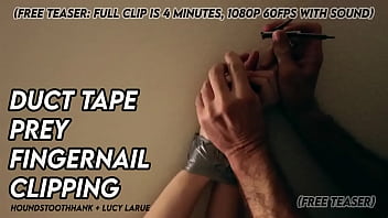 Duct tape prey fingernail clipping