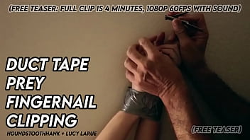 Duct tape prey fingernail clipping