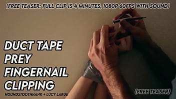 Duct tape prey fingernail clipping Duct tape prey fingernail clipping