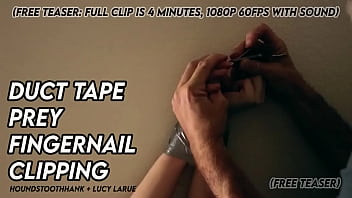 Duct tape prey fingernail clipping