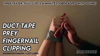 Duct tape prey fingernail clipping