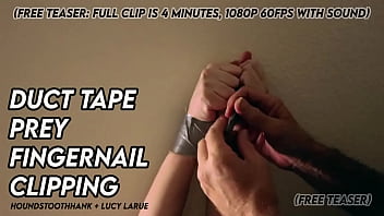 Duct tape prey fingernail clipping