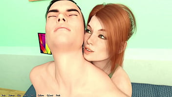 Being a dik #29 busty red head sorority president deepthroats freshmans big cock and swallows every bit of juicy cum