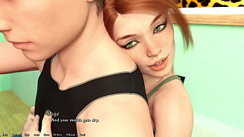 Being a dik #29 busty red head sorority president deepthroats freshmans big cock and swallows every bit of juicy cum