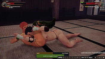 David vs aine nf3d mixed kinky combat femdom ryona