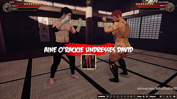 David vs aine nf3d mixed kinky combat femdom ryona