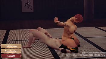 David vs aine nf3d mixed kinky combat femdom ryona