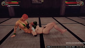 David vs aine nf3d mixed kinky combat femdom ryona
