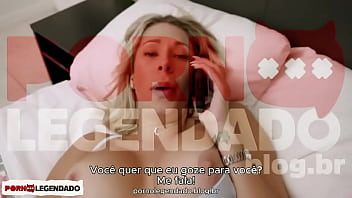 Legenda enteando fez sexo com madrasta quando tá falando no telefone com pai