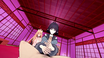 S1 e3 two anime chicks having a good time with agent h